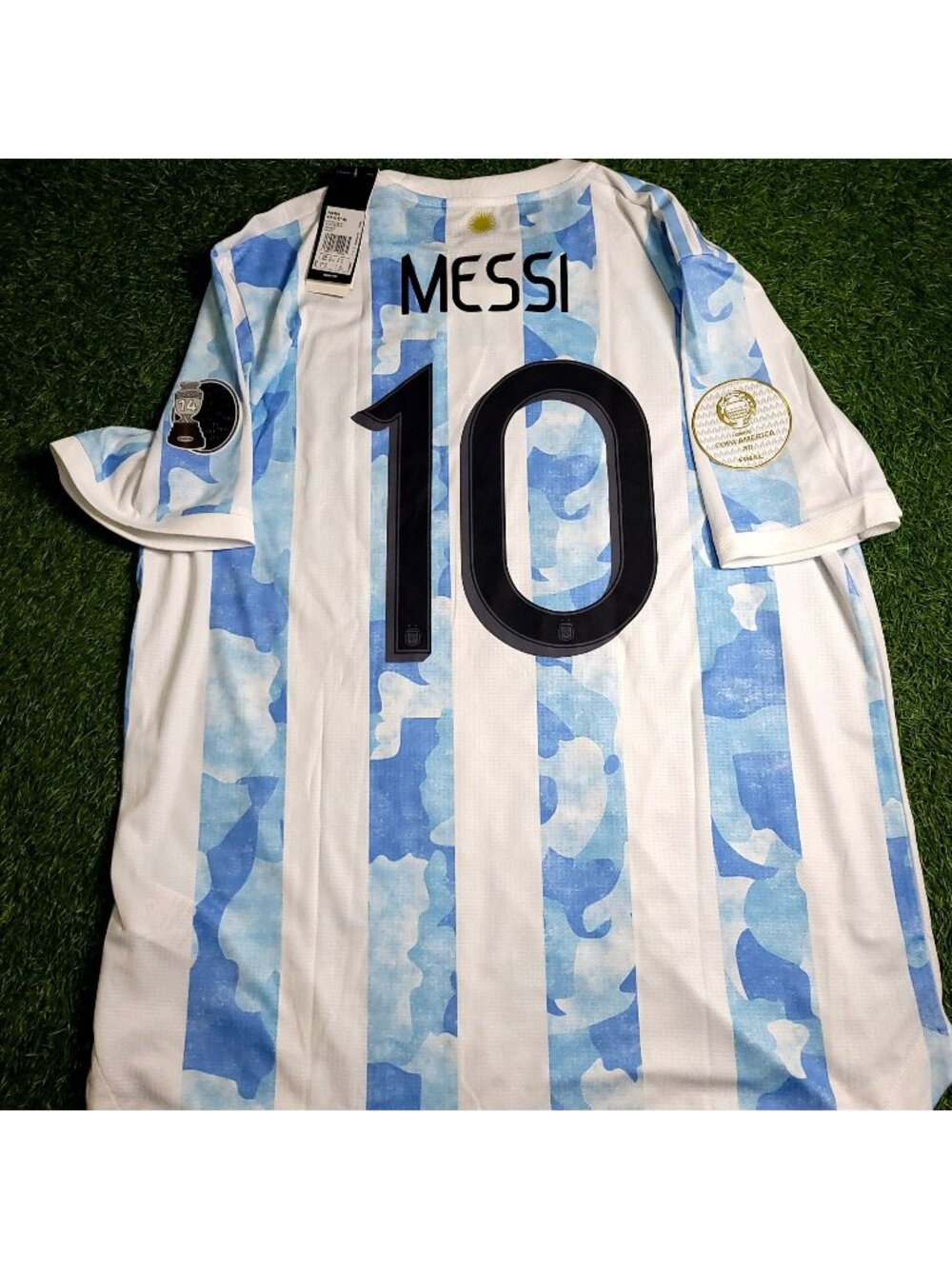 Messi Argentina 2020 2021 2022 COPA AMERICA FINAL PLAYER ISSUE Soccer Jersey